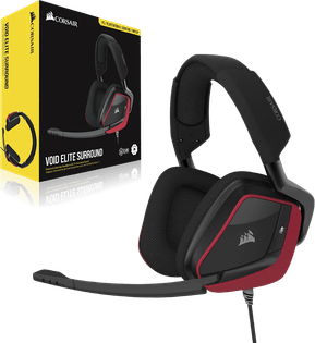Corsair Void Elite Surround Gaming Headset Cherry - 3.5 mm Jack / USB (CA-9011206-EU)