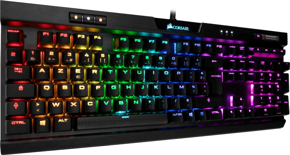 Clavier Gaming mécanique Corsair K70 RGB MK.2 Cherry MX Rouge - AZERTY (CH-9109010-FR) — image 6