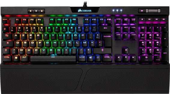 Clavier Gaming mécanique Corsair K70 RGB MK.2 Cherry MX Rouge - AZERTY (CH-9109010-FR)