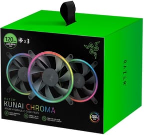 Ventilateur Razer pour PC Kunai 120MM aRGB LED PWM Performance Fan - 3 Fans (RC21-01810100-R3M1)