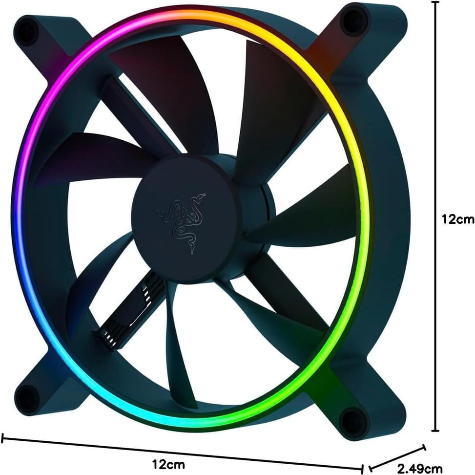 Ventilateur pour PC Razer Kunai 120MM aRGB LED PWM Performance Fan - 1 Fan (RC21-01800100-R3M1) — image 3
