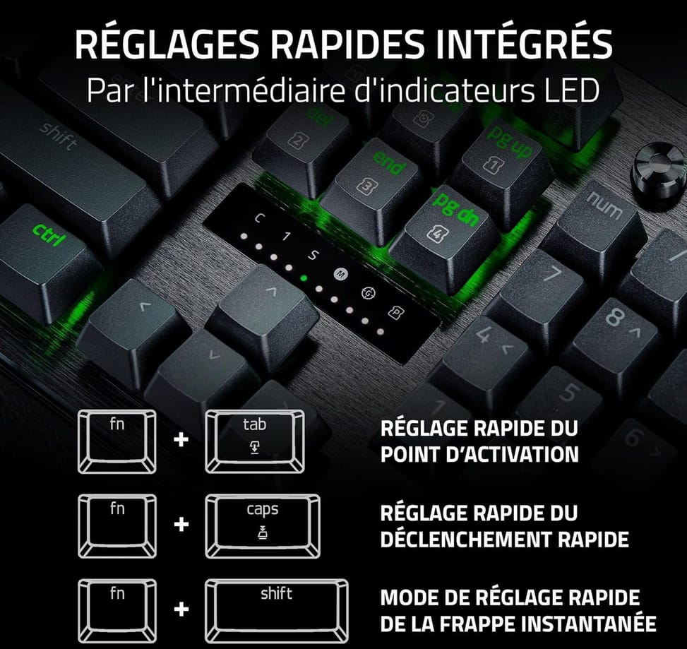 Clavier Gaming Optique Razer Huntsman V3 Pro - AZERTY (RZ03-04970500-R3F1) — image 7