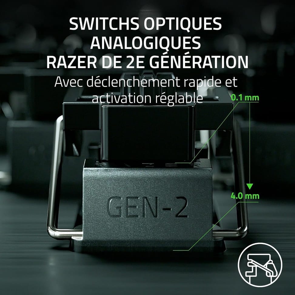 لوحة مفاتيح بصرية للألعاب Razer Huntsman V3 Pro - AZERTY (RZ03-04970500-R3F1) — صورة 9