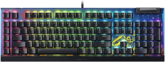 Clavier Gaming mécanique Razer BlackWidow V4 X (Yellow Switch) Fortnite Edition - QWERTY (RZ03-04703600-R3M1)