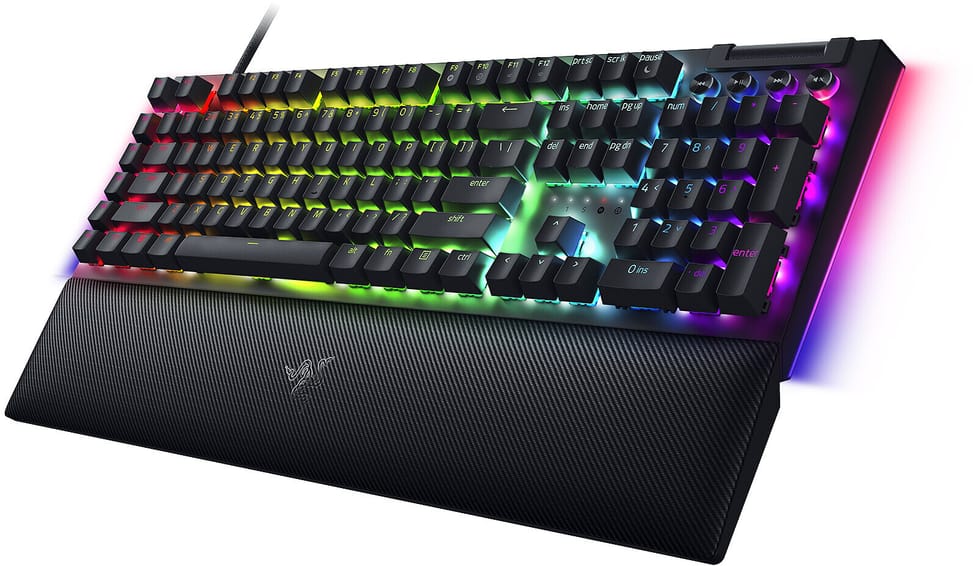لوحة مفاتيح ميكانيكية للألعاب Razer BlackWidow V4 Green Switch - AZERTY (RZ03-04690500-R3F1) — صورة 5