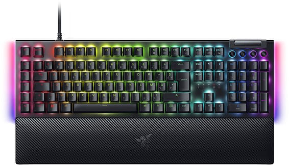 Clavier Gaming mécanique Razer BlackWidow V4 Green Switch - AZERTY (RZ03-04690500-R3F1)