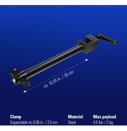 Système de fixation modulable Multi Mount Elgato Solid Arm (10AAG9901)