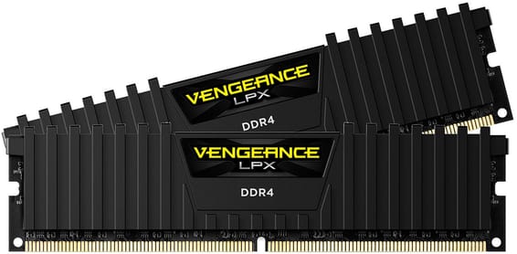 Barrette mémoire Corsair DRAM Vengeance LPX 16GB (2x8GB) DDR4 3200MHz C16 (CMK16GX4M2B3200C16)
