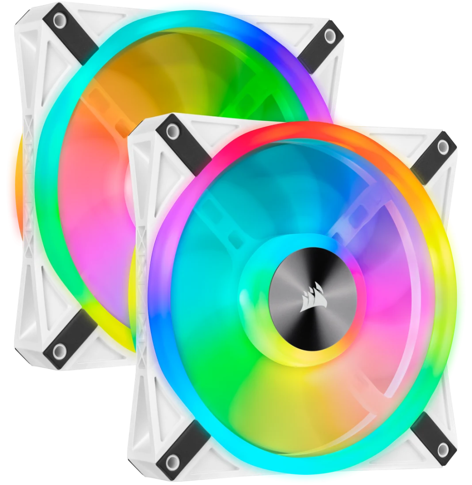 Kit de deux ventilateurs de Boitier Corsair QL140 RGB de 140 mm (CO-9050106-WW)
