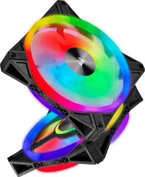 Kit de deux ventilateurs de Boitier Corsair QL140 RGB 140 mm avec Lighting Node CORE (CO-9050100-WW) — image 2