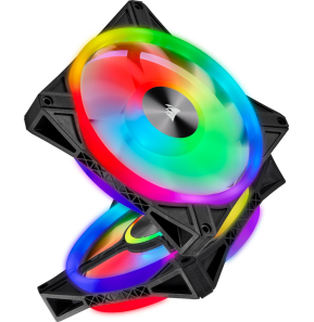 Kit de deux ventilateurs de Boitier Corsair QL140 RGB 140 mm avec Lighting Node CORE (CO-9050100-WW)