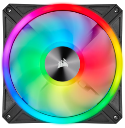 Kit de deux ventilateurs de Boitier Corsair QL140 RGB 140 mm avec Lighting Node CORE (CO-9050100-WW)