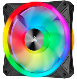 Kit de deux ventilateurs de Boitier Corsair QL140 RGB 140 mm avec Lighting Node CORE (CO-9050100-WW)