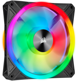 Kit de deux ventilateurs de Boitier Corsair QL140 RGB 140 mm avec Lighting Node CORE (CO-9050100-WW)