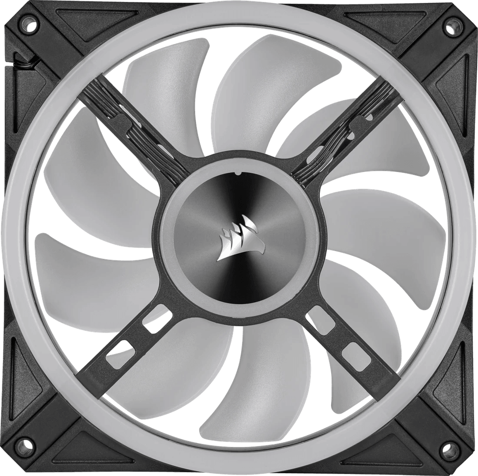 Kit de deux ventilateurs de Boitier Corsair QL140 RGB 140 mm avec Lighting Node CORE (CO-9050100-WW) — image 8