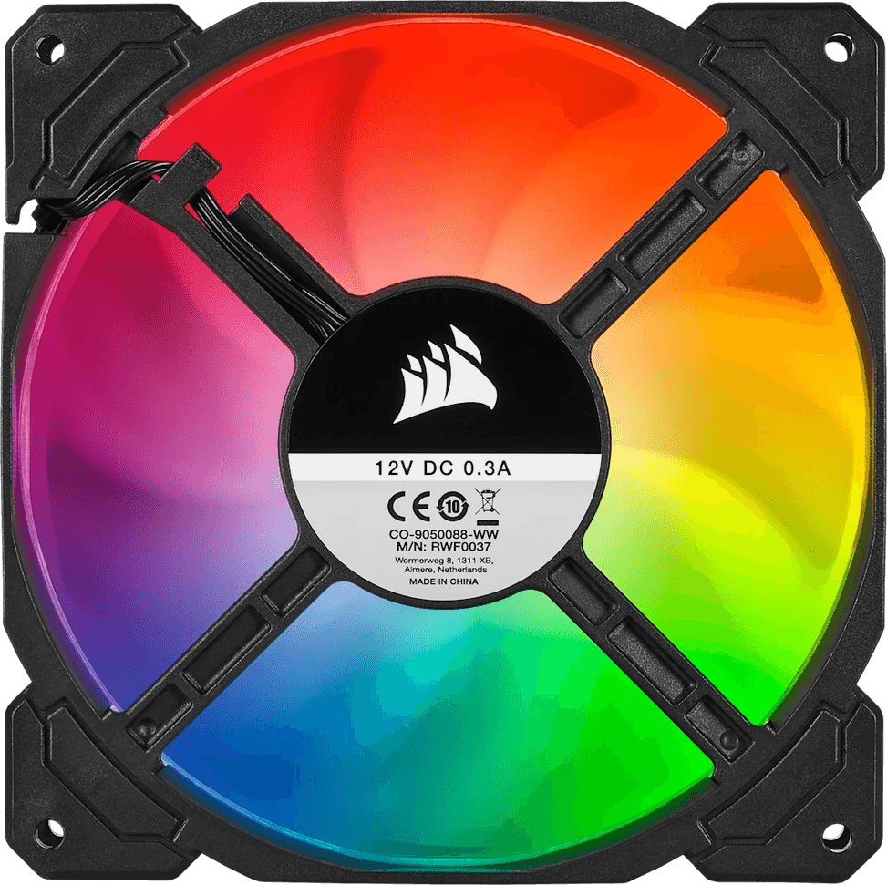 Kit de deux ventilateurs de Boitier Corsair SP140 RGB Pro 140 mm avec Lighting Node CORE (CO-9050096-WW) — image 2