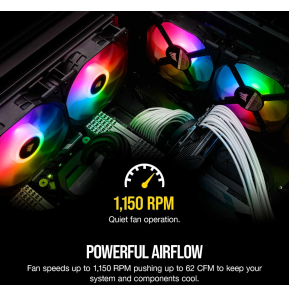 Kit de deux ventilateurs de Boitier Corsair SP140 RGB Pro 140 mm avec Lighting Node CORE (CO-9050096-WW)