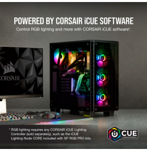 Kit de deux ventilateurs de Boitier Corsair SP140 RGB Pro 140 mm avec Lighting Node CORE (CO-9050096-WW)