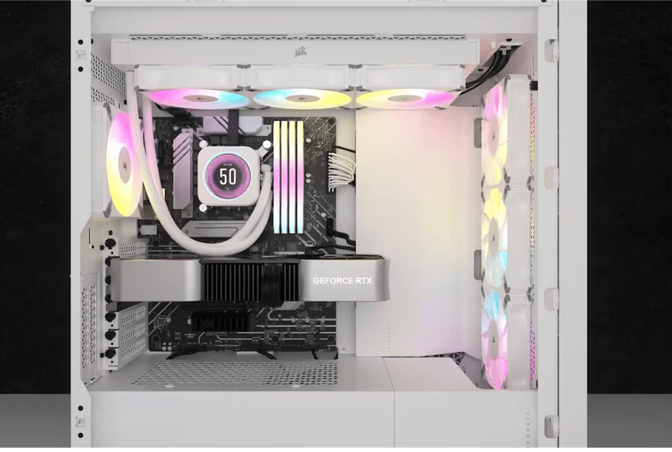 Refroidisseur Liquide Corsair iCue H150i Elite pour processeur à écran (CW-9060077-WW Blanc) — image 4