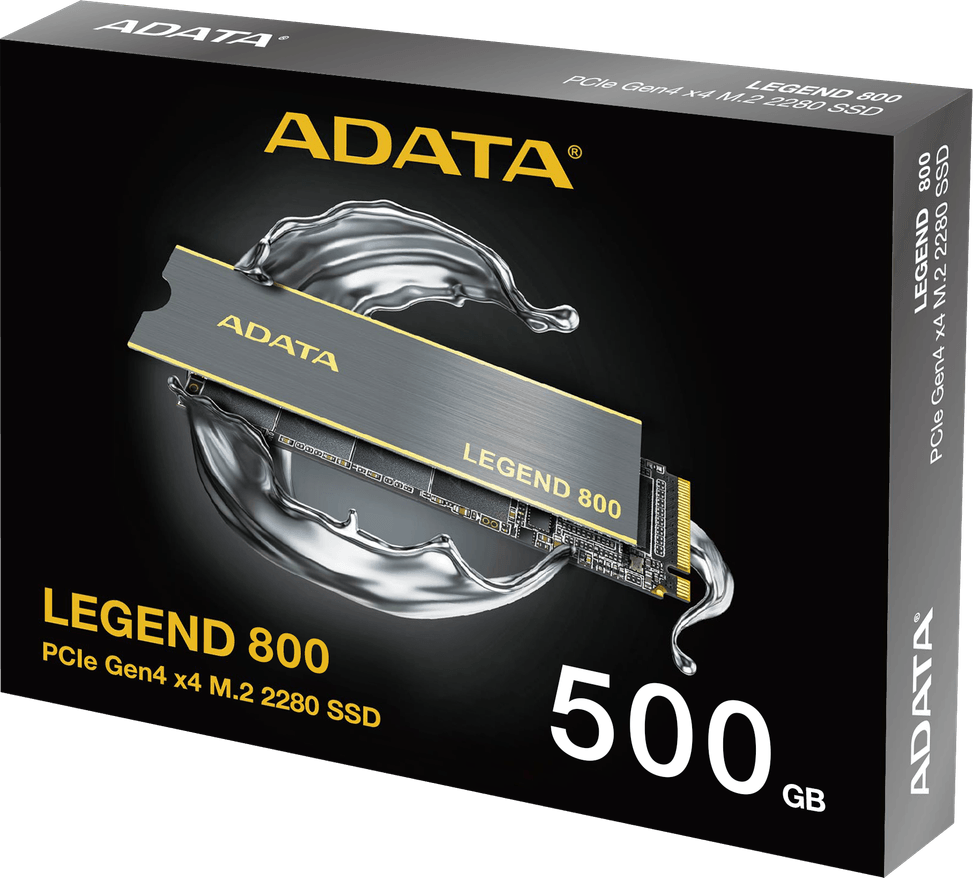 Disque Dur interne SSD ADATA LEGEND 800 GOLD PCIe Gen4 x4 M.2 2280 - 500 Go (ALEG-800-500GCS) — image 3
