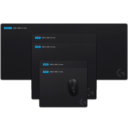 Tapis De Souris Gaming Logitech G740 - format Large (460 x 400 x 5 mm)