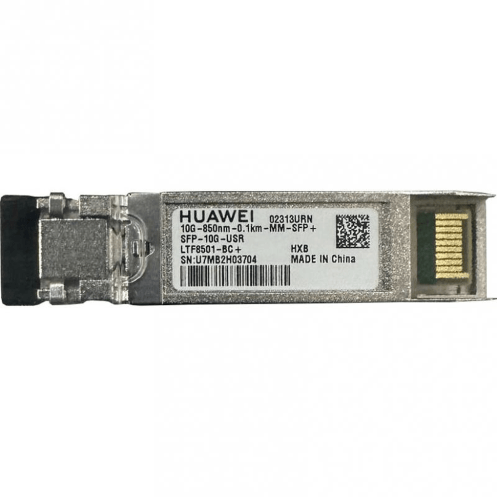 وحدة إرسال واستقبال Huawei Optical SFP+, 10GE متعددة الأنماط - 850nm,0.1km,LC (02313URN) — صورة 1