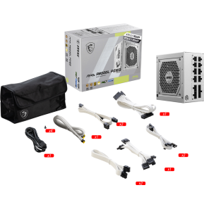 Bloc alimentation MSI MAG A850GL PCIE5 WHITE (306-7ZP8A24-CE0)