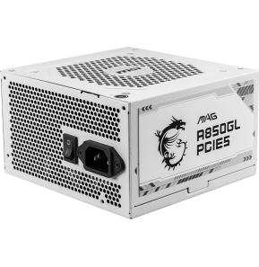 Bloc alimentation MSI MAG A850GL PCIE5 WHITE (306-7ZP8A24-CE0)
