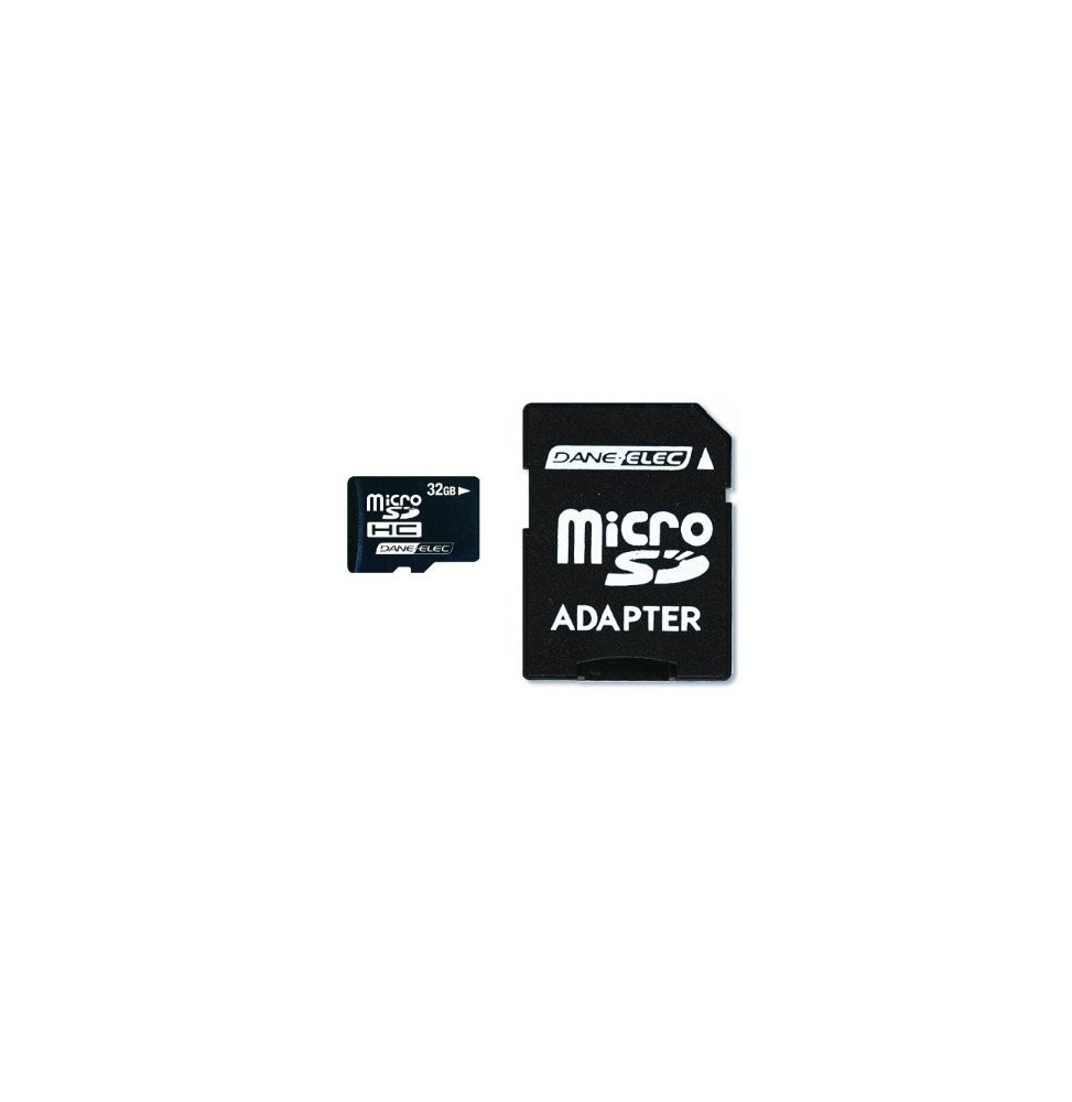 Carte Dane-Elec Class 4 microSDHC avec SD Adapter - 8, 16 et 32 GB prix  Maroc