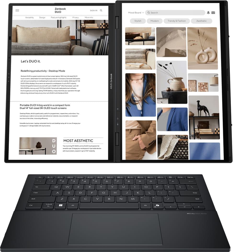 Ordinateur portable Asus Zenbook Duo (UX8406CA-PZ043W) — image 2
