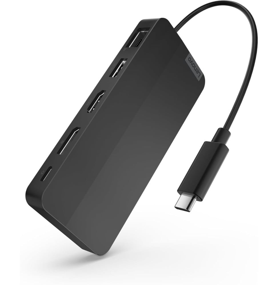 Station d'accueil de voyage Lenovo USB-C pour deux écrans - avec adaptateur (40B90100EU)