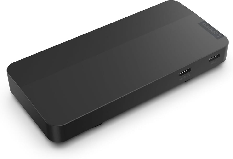 محطة إرساء للسفر Lenovo USB-C لشاشتين - مع محول (40B90100EU) — صورة 4