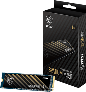 Disque Dur interne SSD MSI Spatium M450 PCIe 4.0 NVMe M.2 1To V1 (S78-440L0M0-P83)