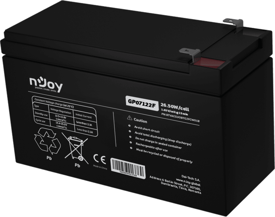 Batterie Onduleur nJoy GP07122F (BTVACGUOBTG2FCW) — image 3