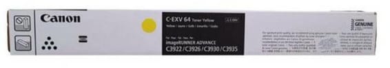 Canon C-EXV 64 Cartouche de toner 1 pièce(s) Original Jaune (5756C002)