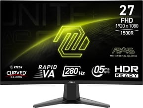 شاشة منحنية للألعاب 27" Full HD MSI MAG 276CXF (9S6-3CE01M-014)