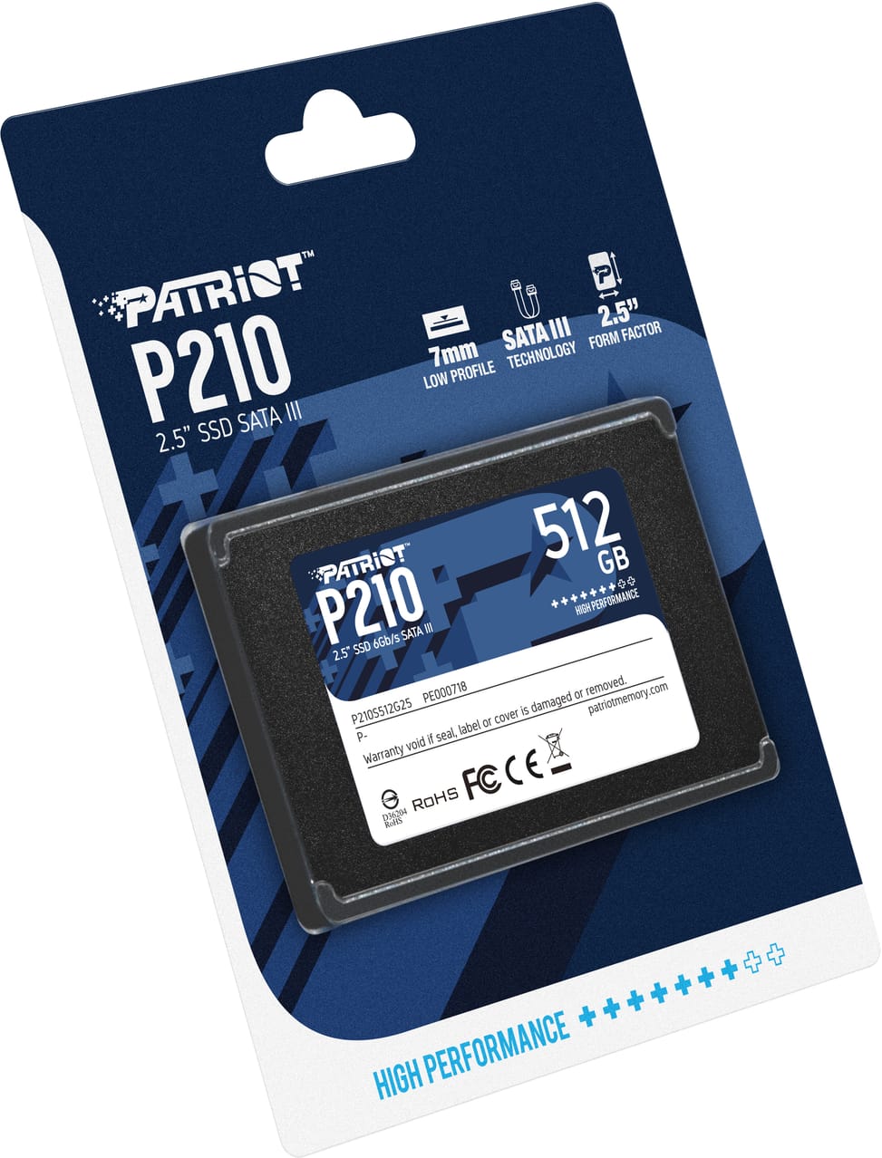Disque Dur interne SSD Patriot P210 SATA III 2.5" 512 Go (P210S512G25) — image 7