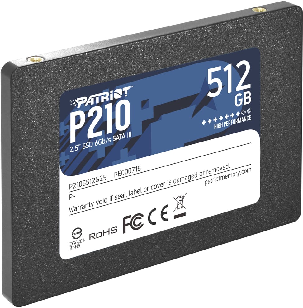 Patriot P210 SATA III 2.5" 512 GB Internal SSD (P210S512G25) — image 2