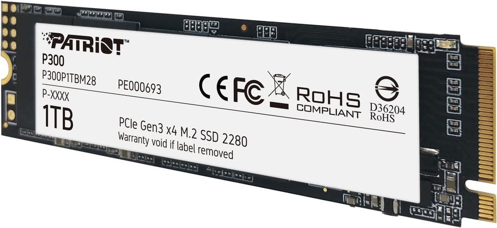 Patriot P300 M.2 2280 PCIe Gen3 x4 NVMe 1 TB Internal SSD (P300P1TBM28) — image 3