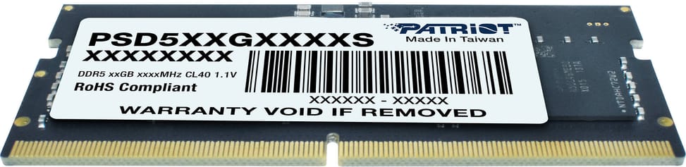 Barrette mémoire Patriot signature line 16GB SO-DIMM DDR5 5600 MHz CL46 - Pc Portable (PSD516G560081S) — image 4