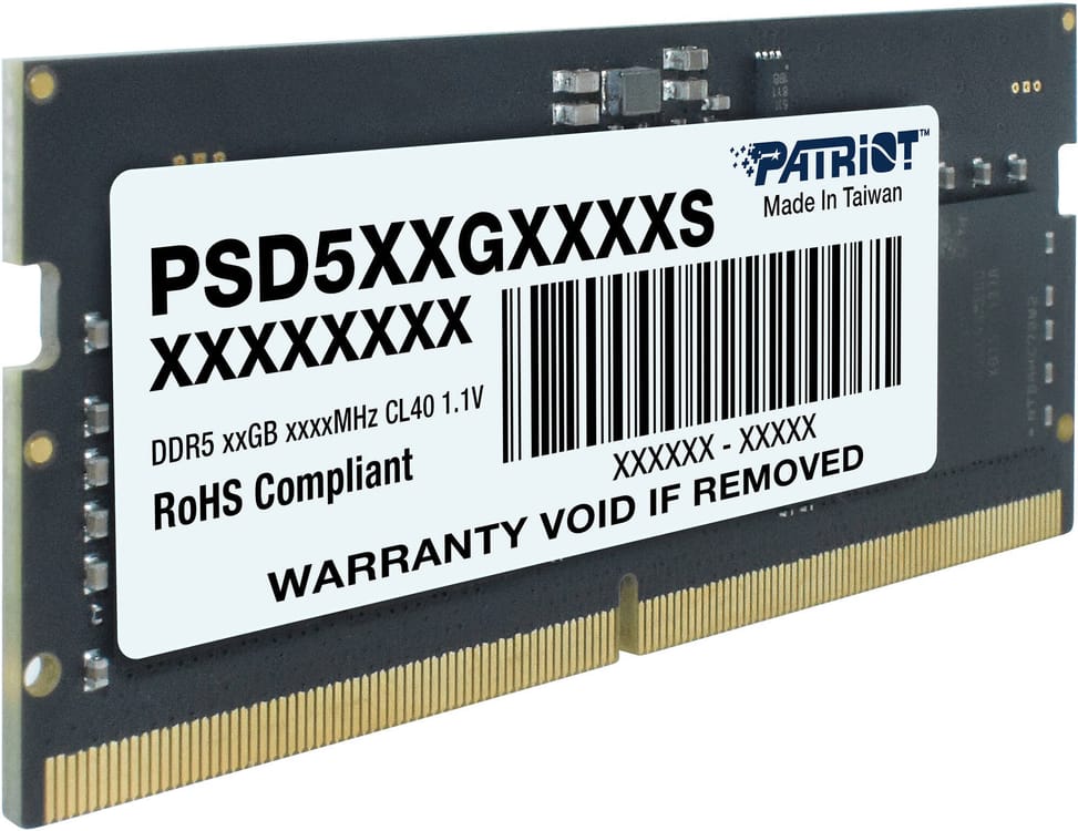 Barrette mémoire Patriot signature line 16GB SO-DIMM DDR5 5600 MHz CL46 - Pc Portable (PSD516G560081S) — image 2