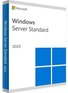 Microsoft Windows Server Standard 2025 64Bit - 1package DSP 16 cœurs - Français (EP2-25188)