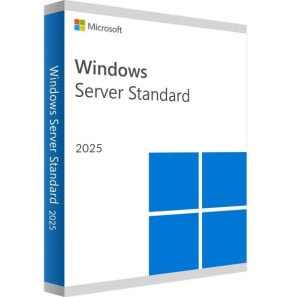 Microsoft Windows Server Standard 2025 64Bit - 1package DSP 16 cœurs - Français (EP2-25188)