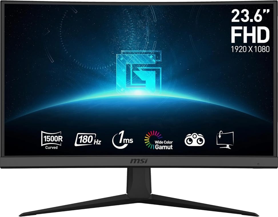MSI G24C6 E2 24" Full HD Curved Gaming Monitor (9S6-3BA01T-058) — image 1