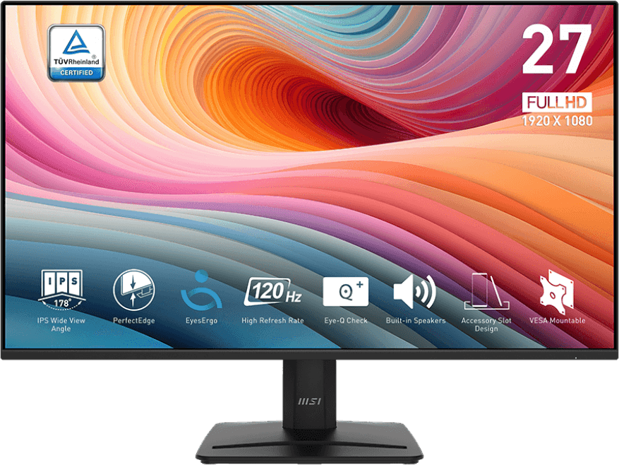 شاشة 27" Full HD MSI Pro MP275 E2 (9S6-3PD3CM-001) — صورة 1