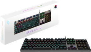 Clavier gaming rétroéclairé mécanique MSI FORGE GK310 RED - AZERTY (OS1-8ZA8015-000)