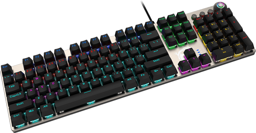 MSI FORGE GK310 RED Backlit Mechanical Gaming Keyboard - AZERTY (OS1-8ZA8015-000) — image 3