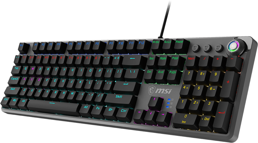 MSI FORGE GK310 RED Backlit Mechanical Gaming Keyboard - AZERTY (OS1-8ZA8015-000) — image 4
