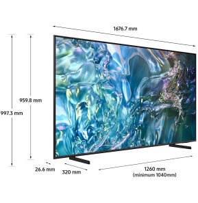 Téléviseur Samsung 75" QLED Q60D UHD 4K serie 6 + Récepteur intégré (QE75Q60DAUXTK)