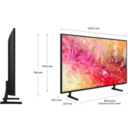 Téléviseur Samsung 50" Crystal DU7100 UHD 4K Serie 7 D + Récepteur intégré (UE50DU7100UXTK)